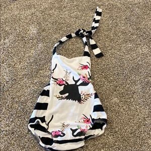 Baby halter onesie